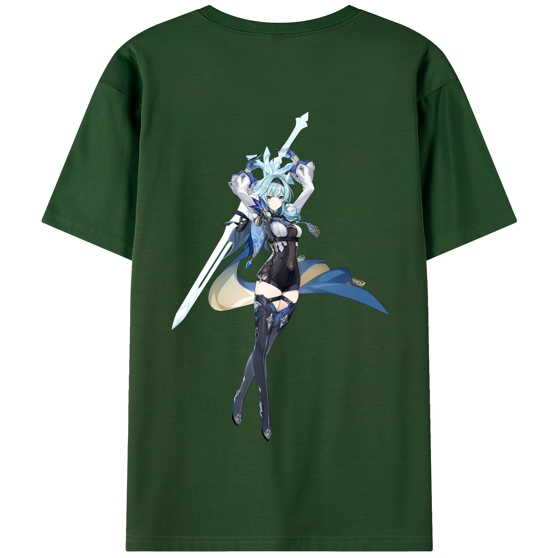 げんし神 优菈 ゆうら genshin Yūra 綿100％半袖Tシャツ（背面プリント）